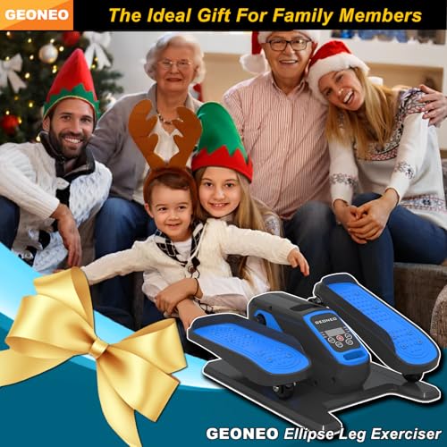 Under Desk Elliptical Machine, Electric Seated Pedal Exerciser with Monitor, Remote Control and 12 Adjustable Speeds A704