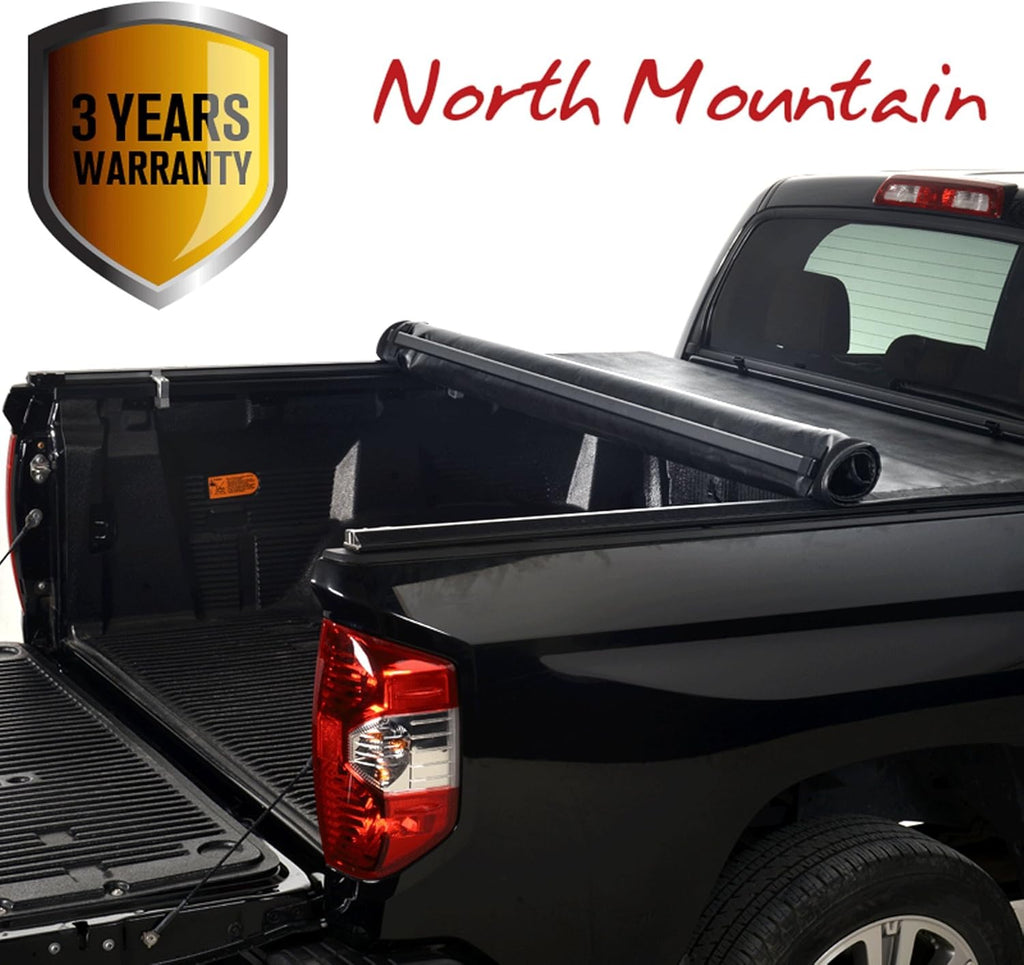 Soft Roll Up Tonneau Cover with Rails and Mounting Hardware Y558184