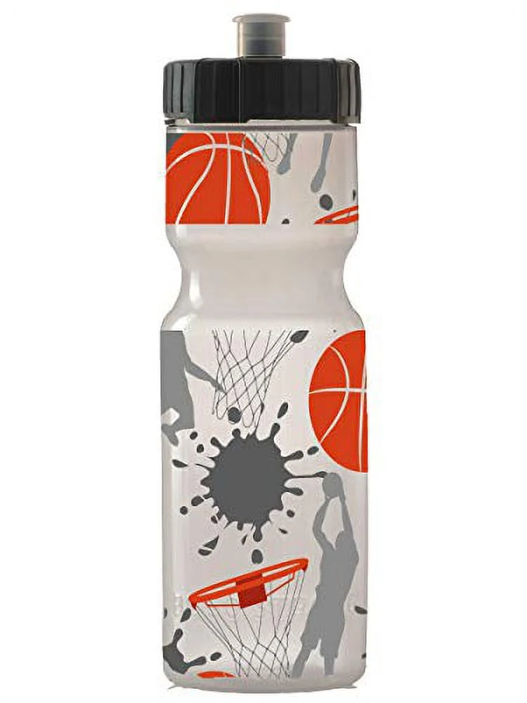 22 oz BPA Free Sports Squeeze Water Bottle with Push/Pull Cap W5602