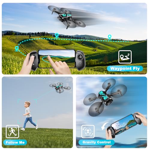 Mini Drone with Camera Foldable 1080P FPV Camera A2875
