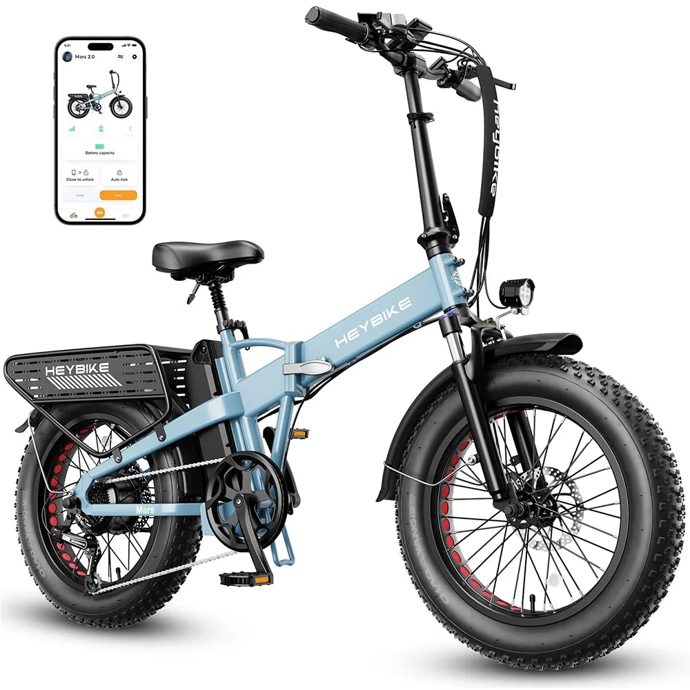 20×4 Fat Tire Folding Electric Bike with 48V 12.5AH Removable Battery S432331