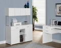 White Hollow-Core Office Storage Credenza J539