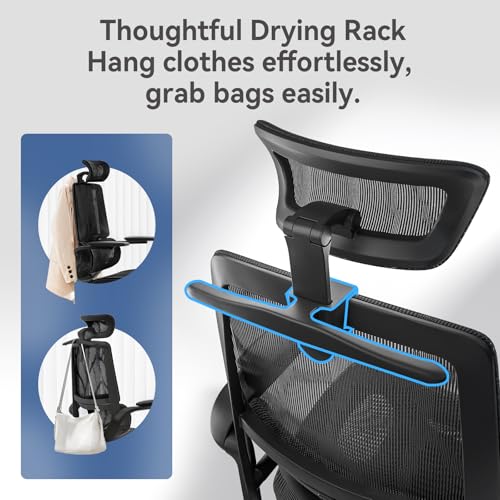 Ergonomic Office Chair with 3D Flip-up Armrests and Dual Back Design K532