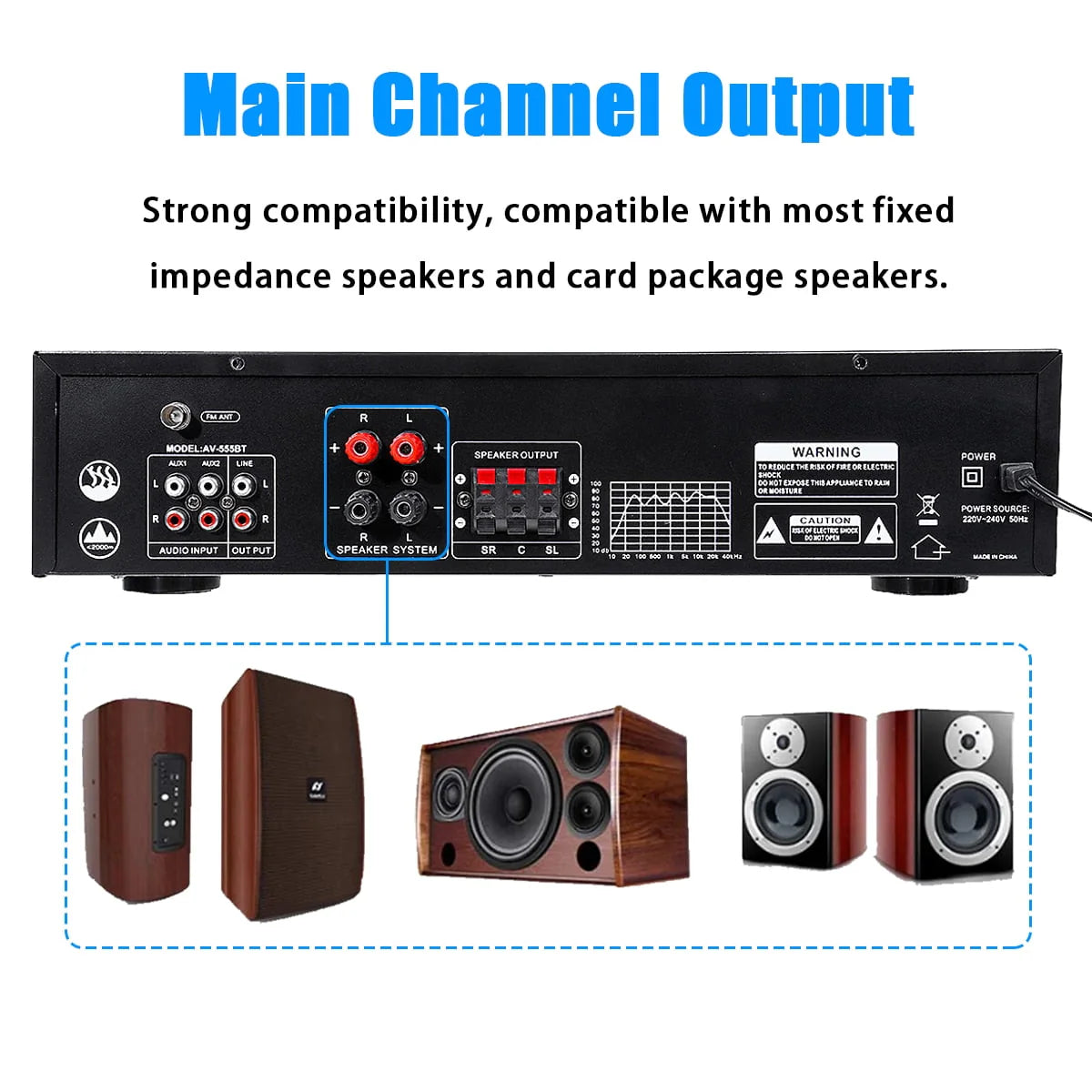 4000W Bluetooth Audio Power Amplifier N50567
