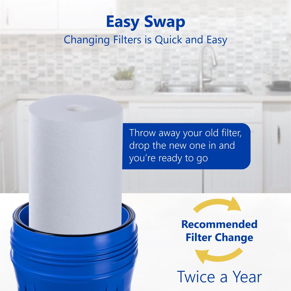 Sediment Replacement Filter 5 Micron 4.5" x 20" Water Filter W784476