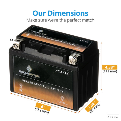 12 Volts 11.2 Ah 140 Cca Motorcycle Battery O46838
