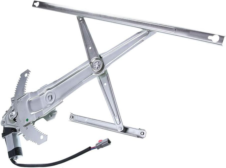 Front Left Driver Side Power Window Regulator with Motor for 1997-2001 Honda CR-V (4 Pins Plug) Pack of 2 R7267