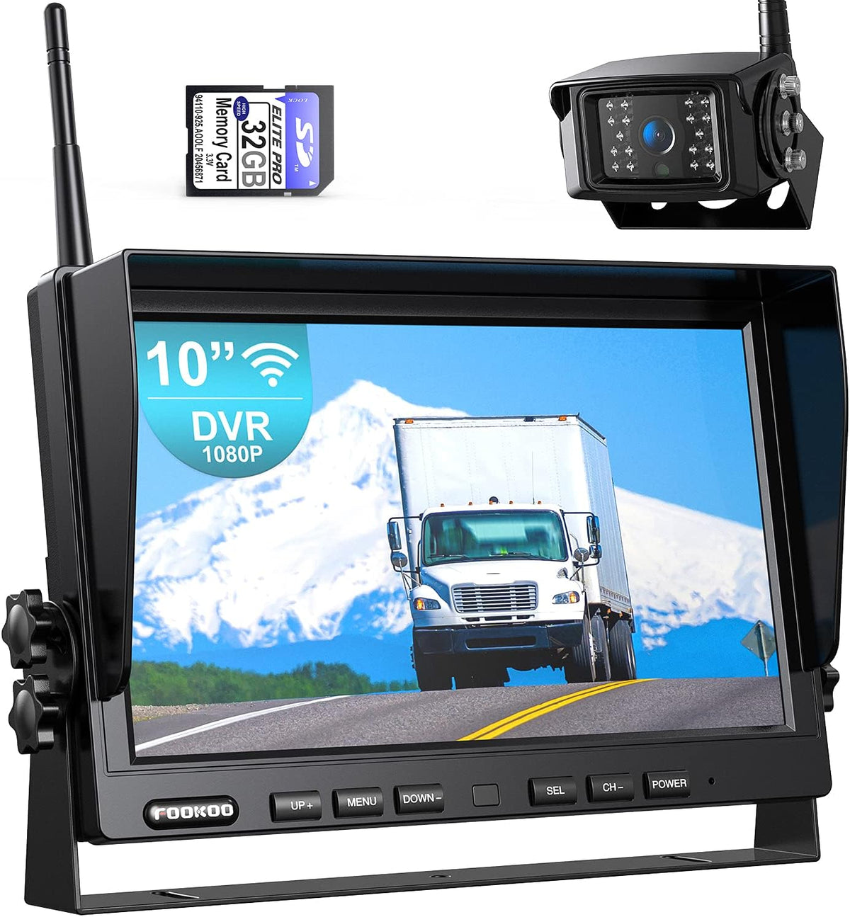 1080P 5 Wireless Backup Camera System with 5-inch Monitor and Rear View Camera M757659