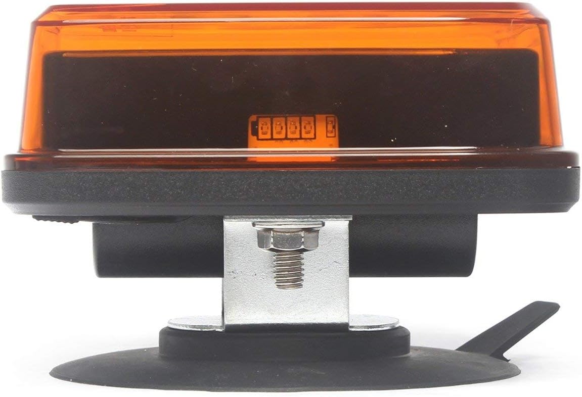 Amber LED Flashing Warning Light Kit with Magnetic Suction Cup Mounts H339662