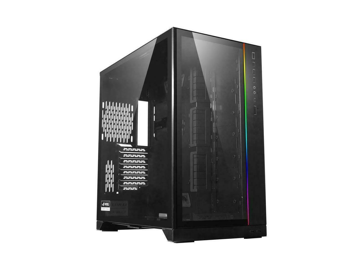 Black Tempered Glass E-ATX Case L118