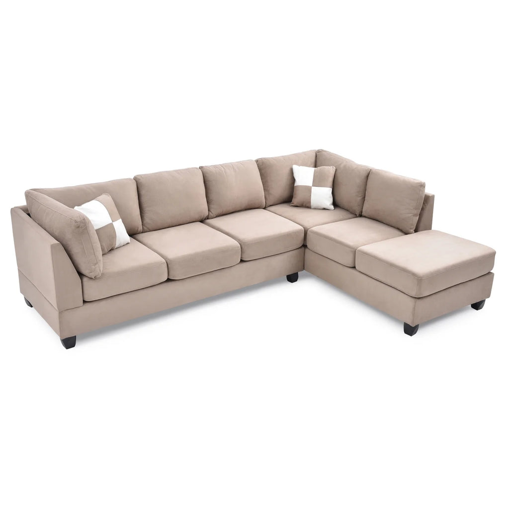 Mocha Sectional (3 Boxes) A52899