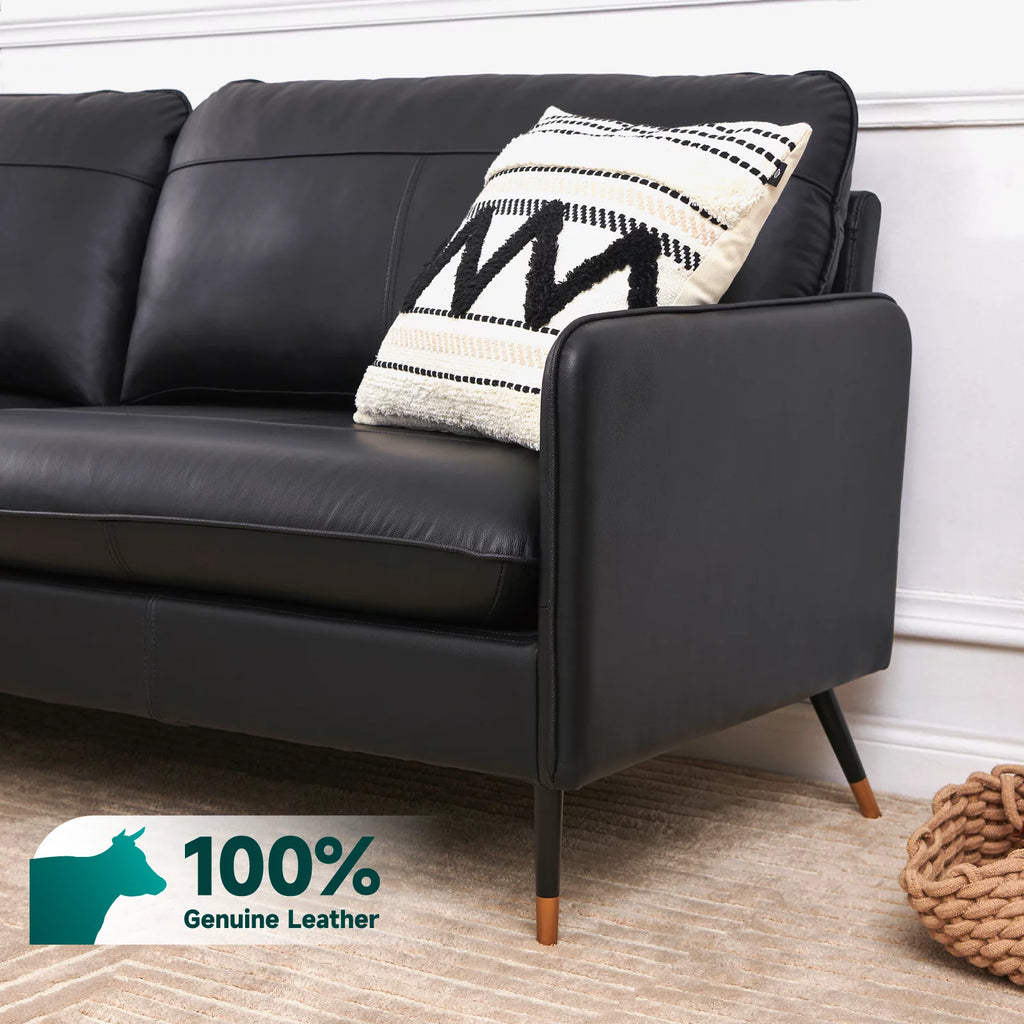 79" Genuine Leather 3 Seater Sofa G314591