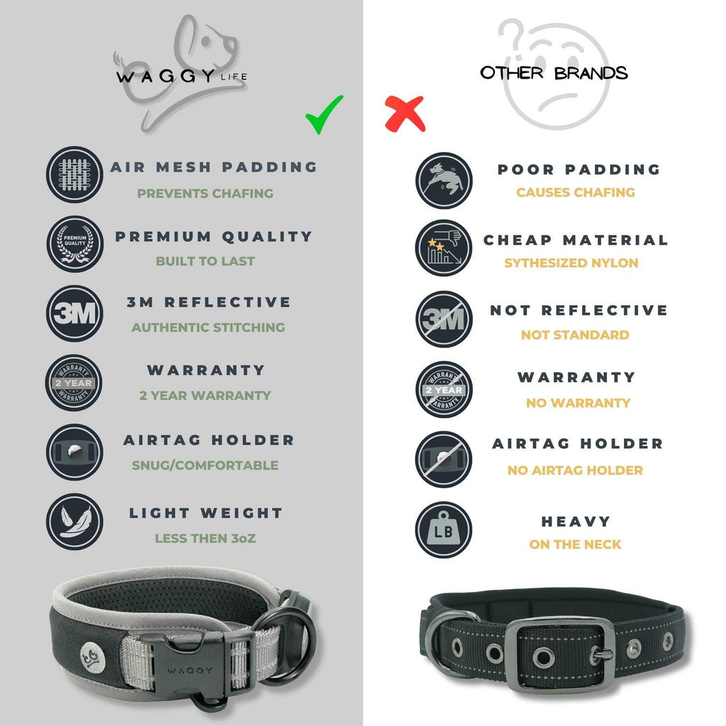 Adjustable Reflective Padded Dog Collar K28777