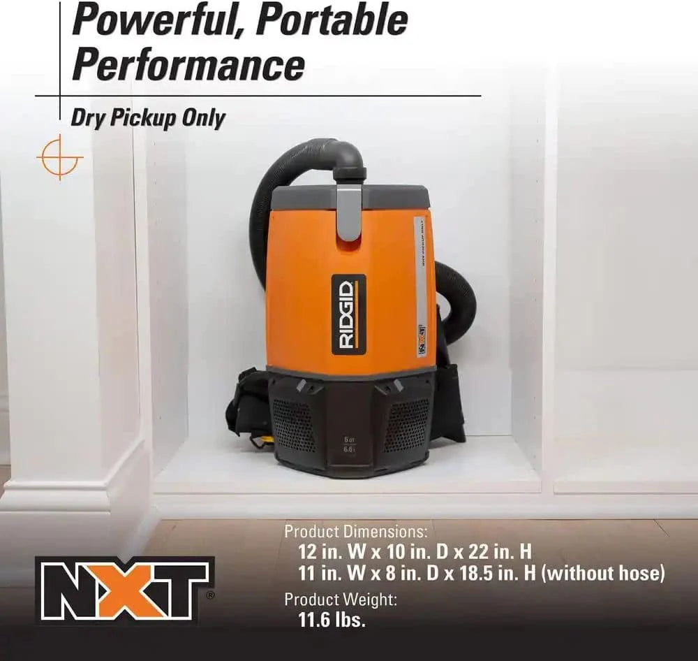 6 Qt. Backpack Vacuum Cleaner with Filters A6919