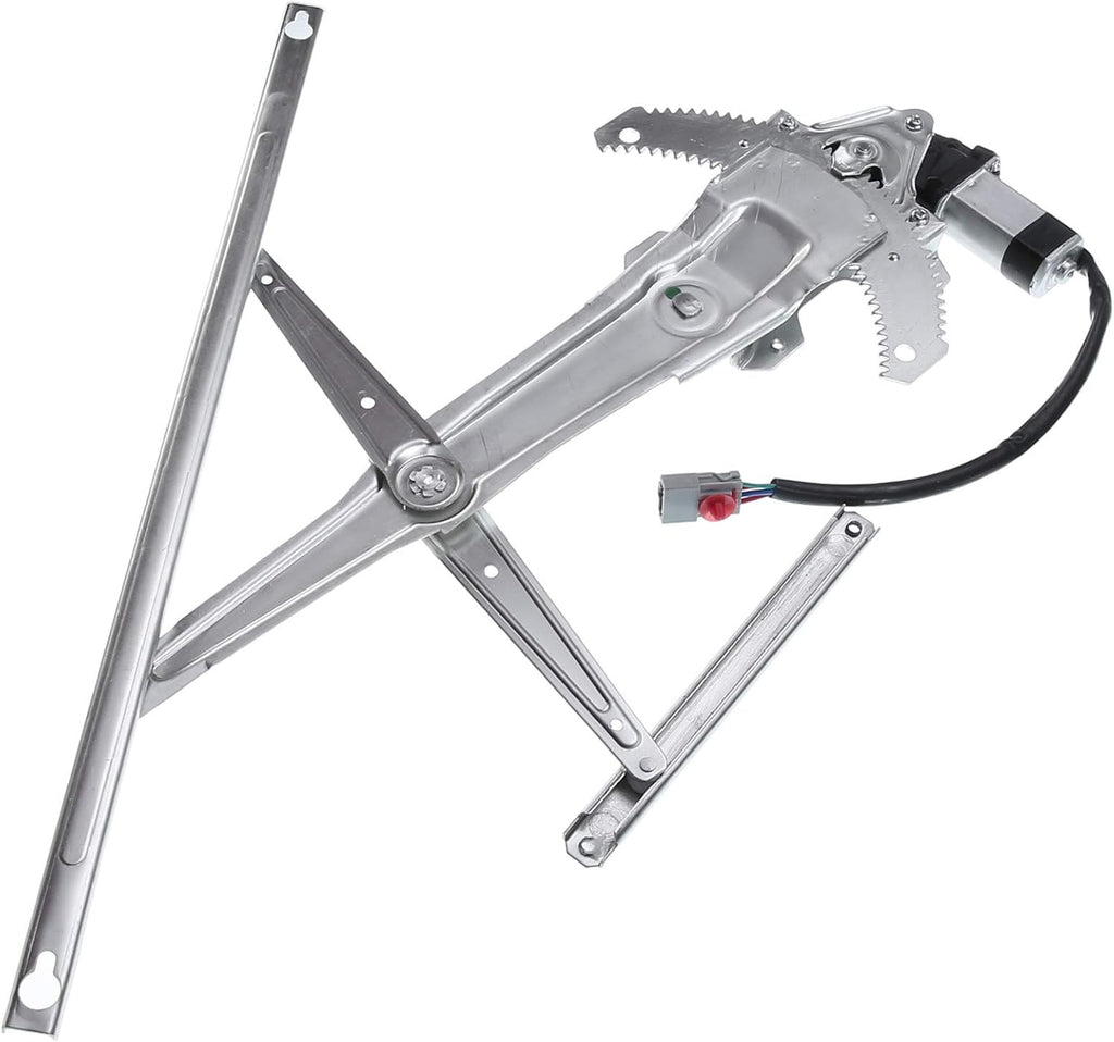 Front Left Driver Side Power Window Regulator with Motor for 1997-2001 Honda CR-V (4 Pins Plug) Pack of 2 R7267