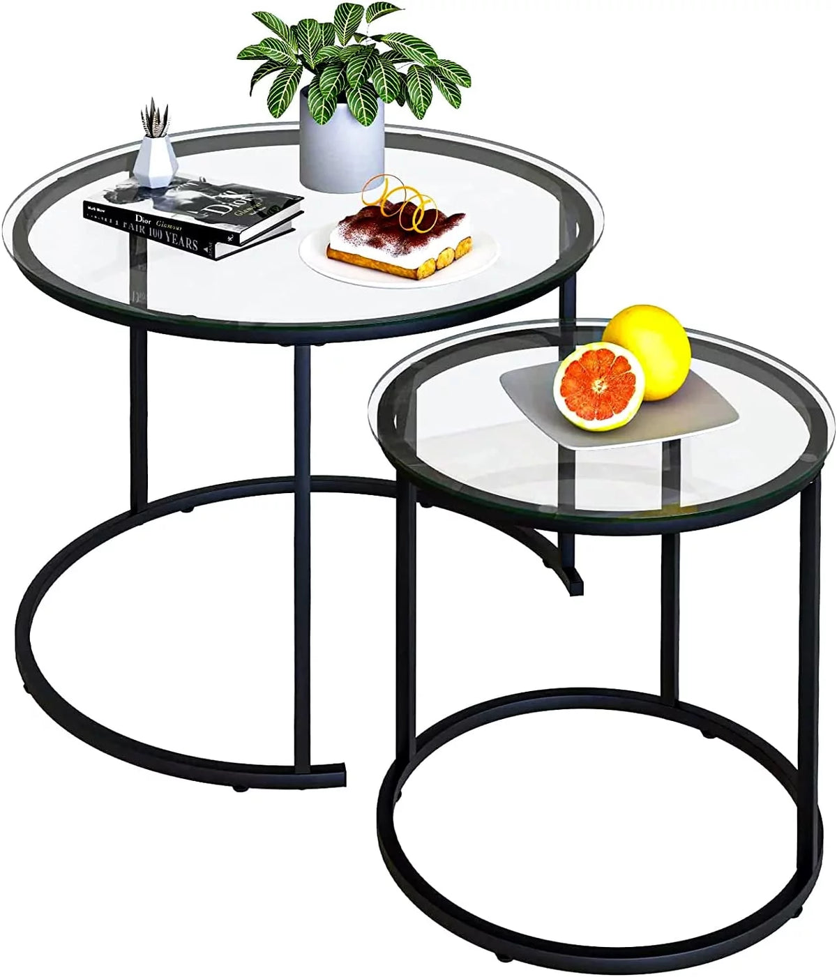 Tempered Glass Round End Table E741786