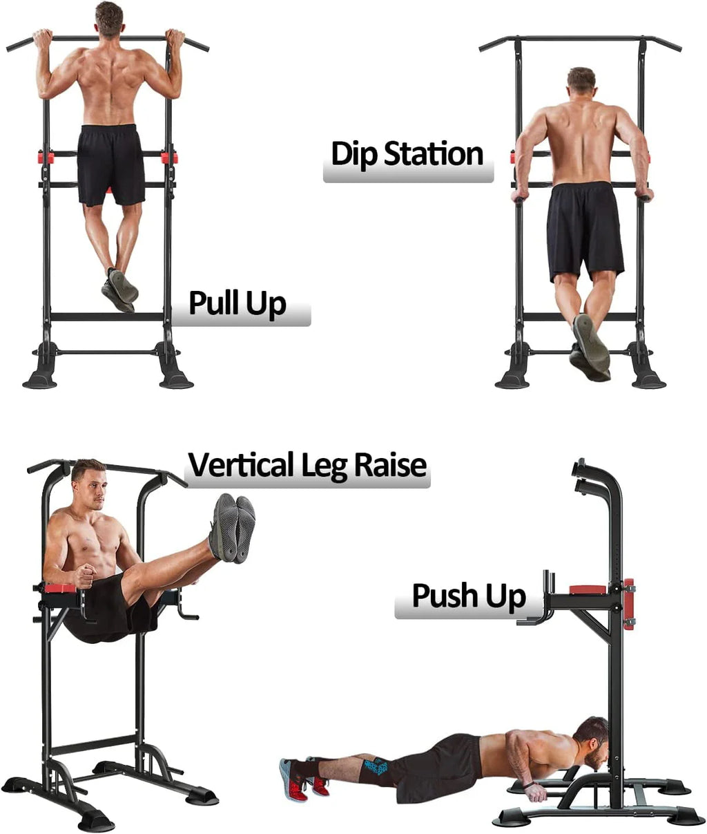Height Adjustable Power Tower Dip Station I942033