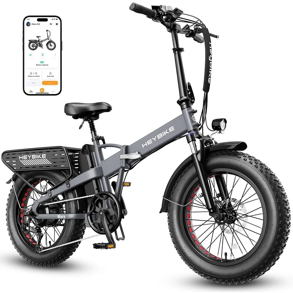 20×4 Fat Tire Folding Electric Bike with 48V 12.5AH Removable Battery S432331