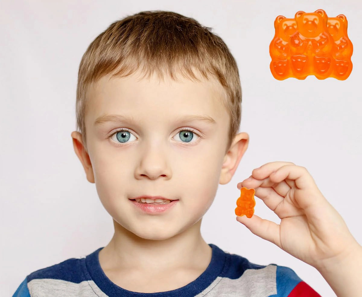 Orange Gummi Bears Candy 2 Pound Bag T351