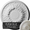 Hand-Painted Flash Blue Ceiling Medallion T11881