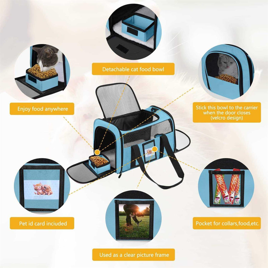 Cat Dog Pet Carrier Airline Approved I4405