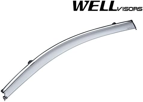 Chrome Trim Window Visors Rain Guards X27871