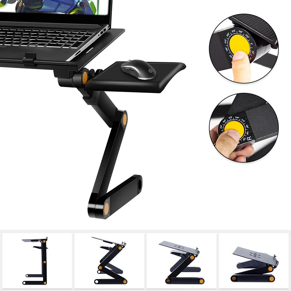 Black Adjustable Folding Laptop Desk R212