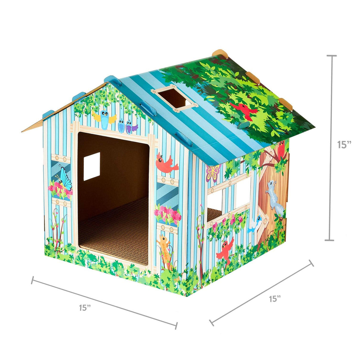 Corrugated Paper Cat Scratch House P612