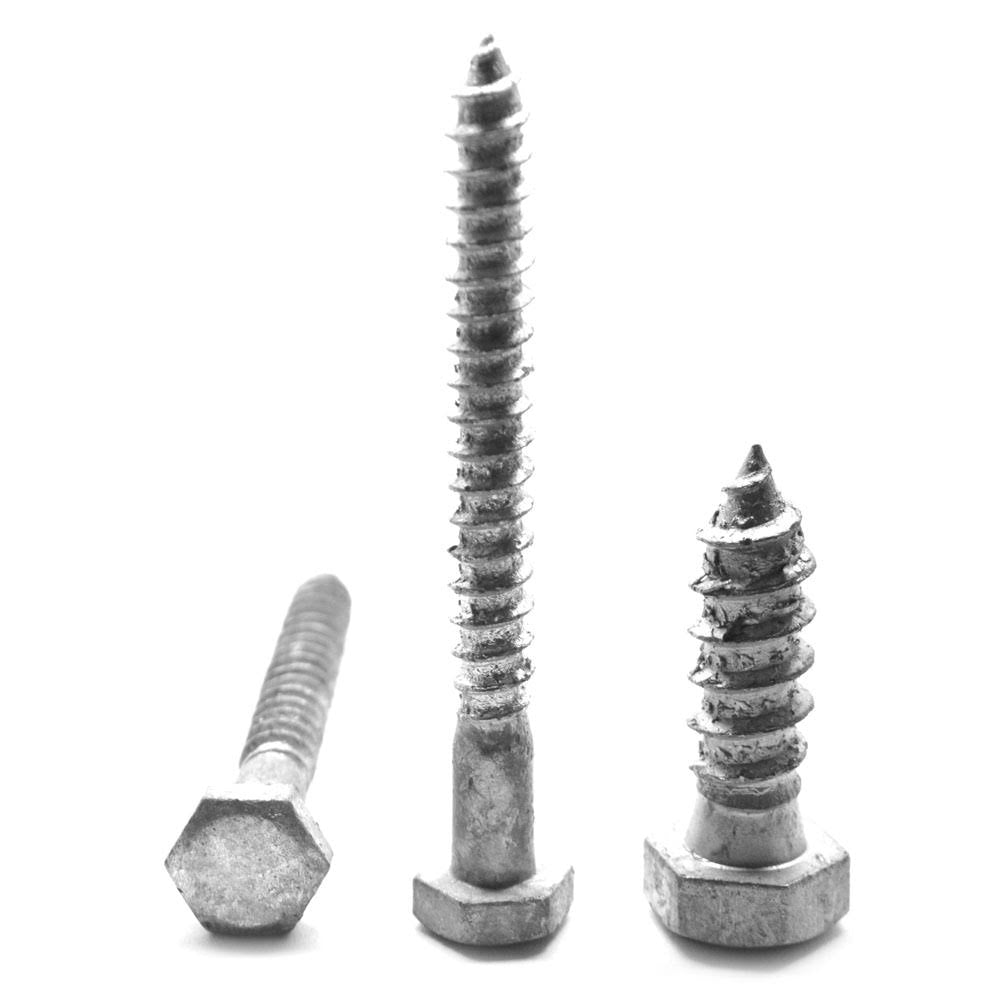 5/8x22-5 x 3x22 Hex Lag Screw Low Carbon Steel Hot Dip Galvanized Pk 50 P737