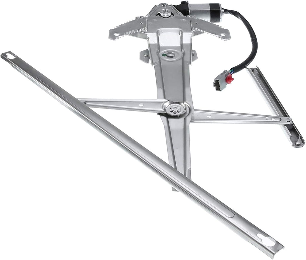 Front Left Driver Side Power Window Regulator with Motor for 1997-2001 Honda CR-V (4 Pins Plug) Pack of 2 R7267