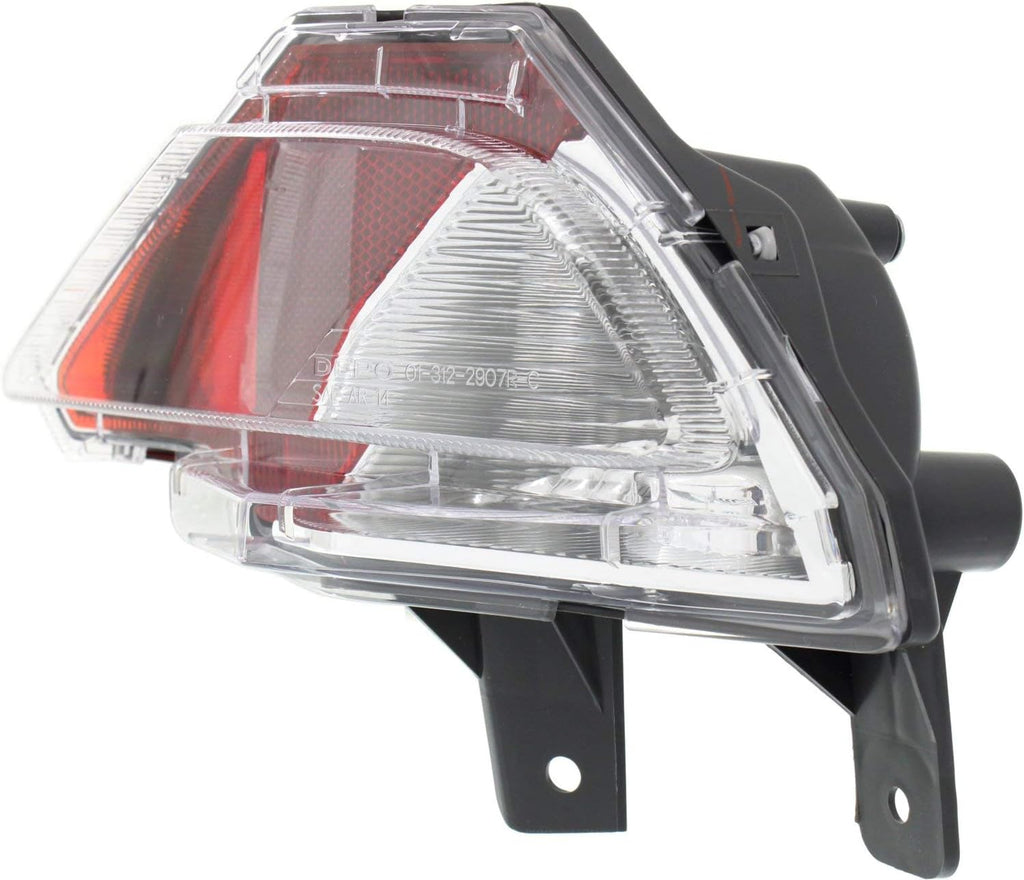 Tail Light Set of 2 Clear Red Lens Halogen J99127