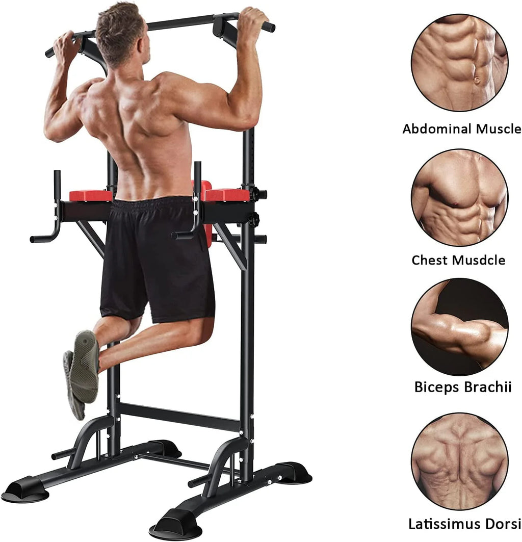 Height Adjustable Power Tower Dip Station I942033