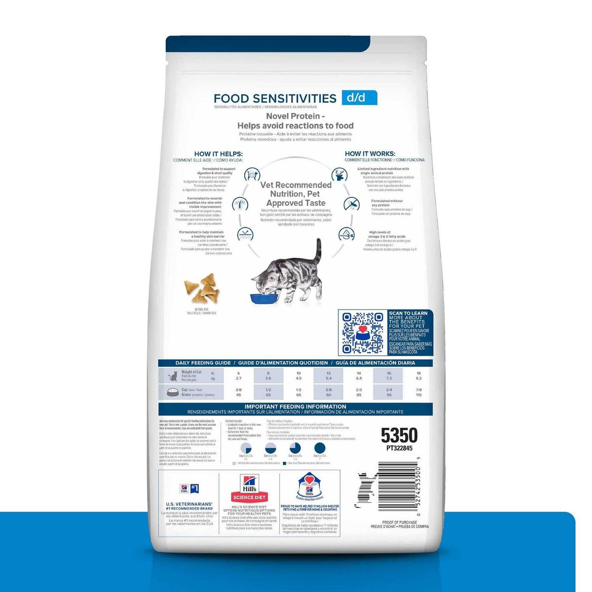 Skin Food Sensitivity Cat Dry Food E53079