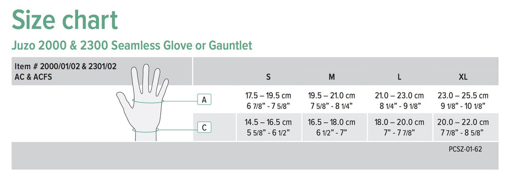 Soft Seamless Glove Left 20-30 mmHg Black Small A5281
