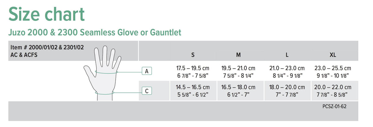 Soft Seamless Glove Left 20-30 mmHg Black Small A5281
