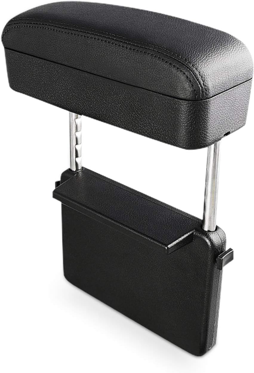 Armrest Cushion Box Protector for Universal Auto Car Center Console Armrest Extender Elbow Forearm Wrist Rest Support Adjustable Height Comfort Pads with Black Line E63116