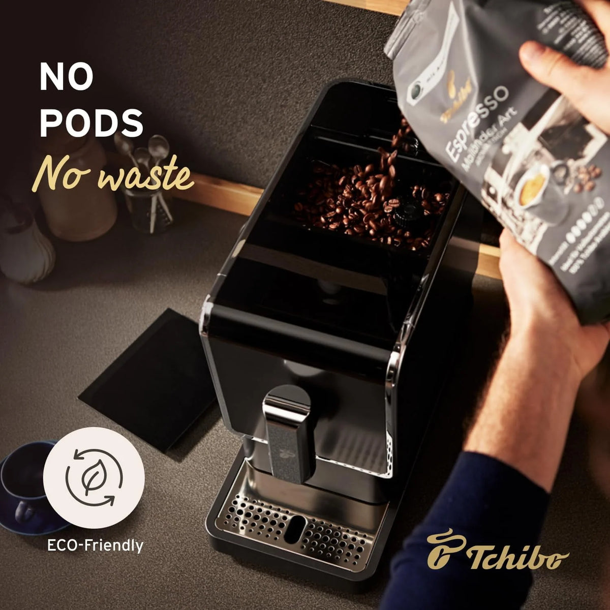 Single Serve Coffee Maker with Built-in Grinder O100