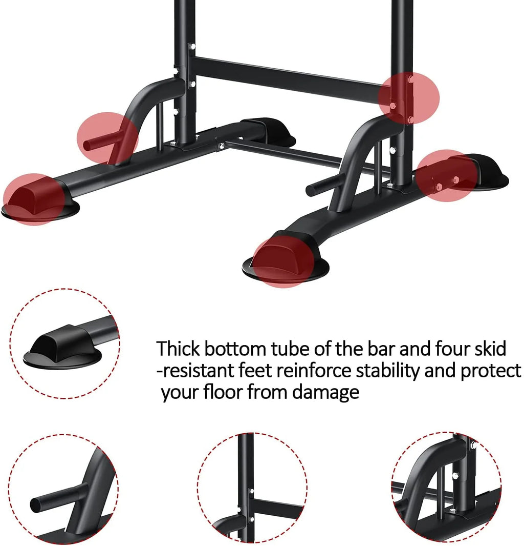 Height Adjustable Power Tower Dip Station I942033
