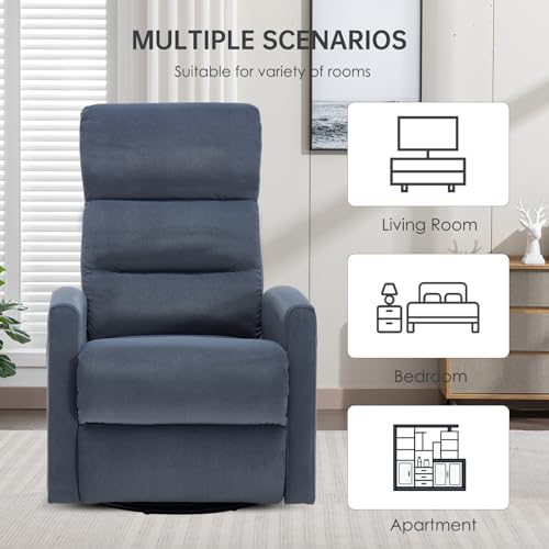 Beige Vibration Massage Swivel Rocker Recliner Chair T99999