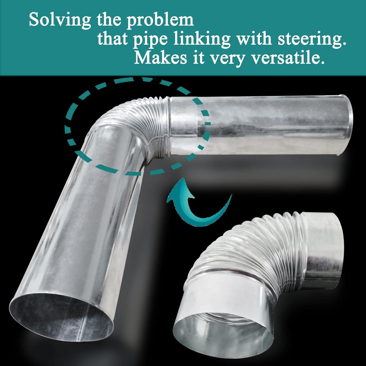 90 Degree Metal Elbow Connector, 4", Silver E254508