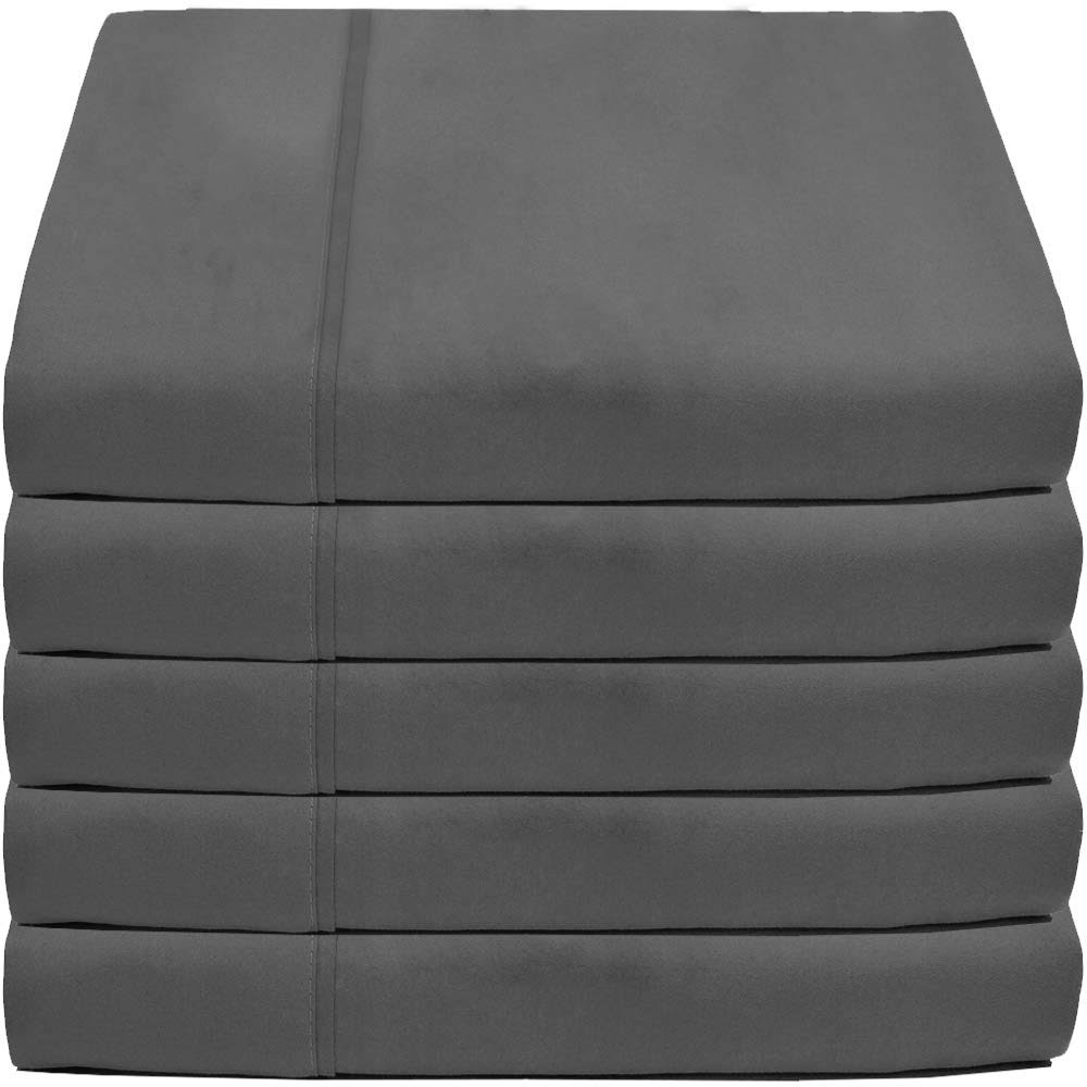 King Grey 5 Pack Flat Sheet X768210