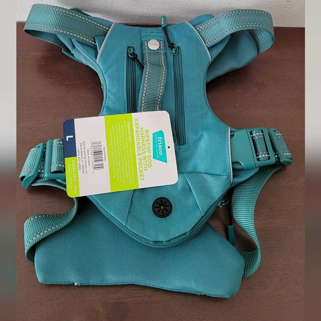 Ripstop Dog Harness with Expandable Pocket Y5208