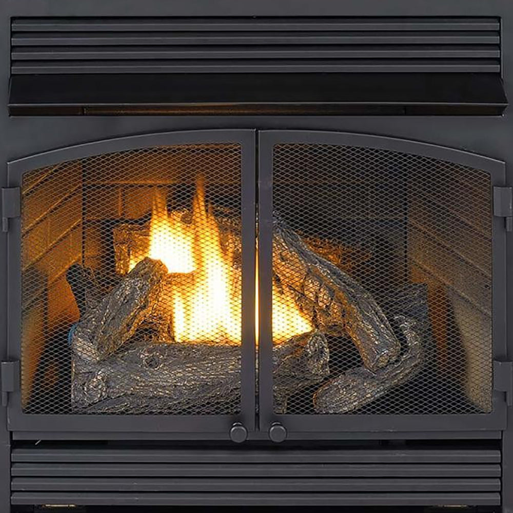 32,000 BTU Vent Free Dual Fuel Mantel Fireplace T867353