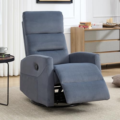 Beige Vibration Massage Swivel Rocker Recliner Chair T99999