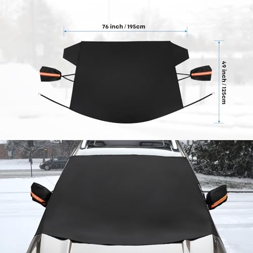 600D Windshield Cover with Side Covers 76 x 49 inches O68973