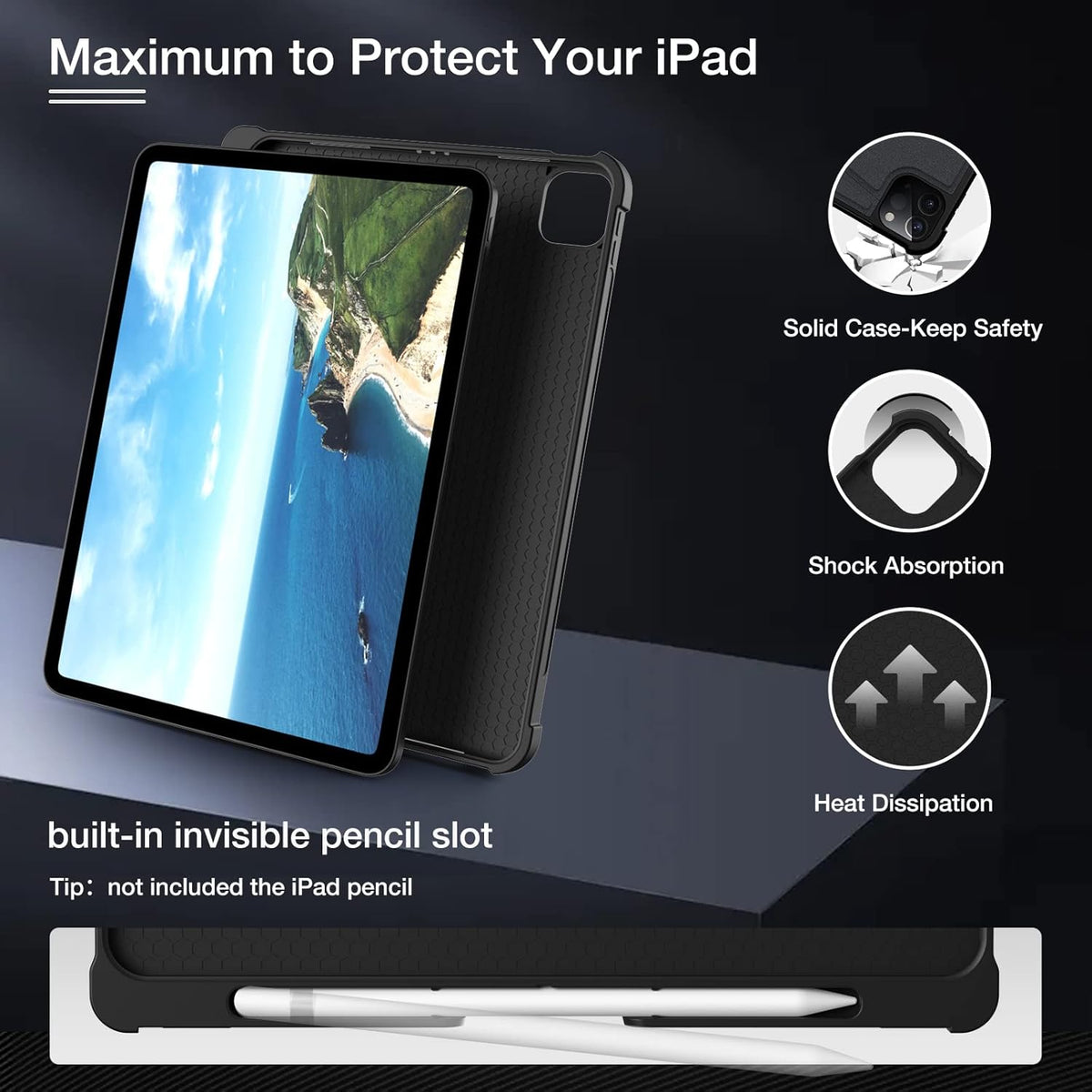 Backlit Keyboard Case for iPad Air 4th Gen 10.9 inch Q324782