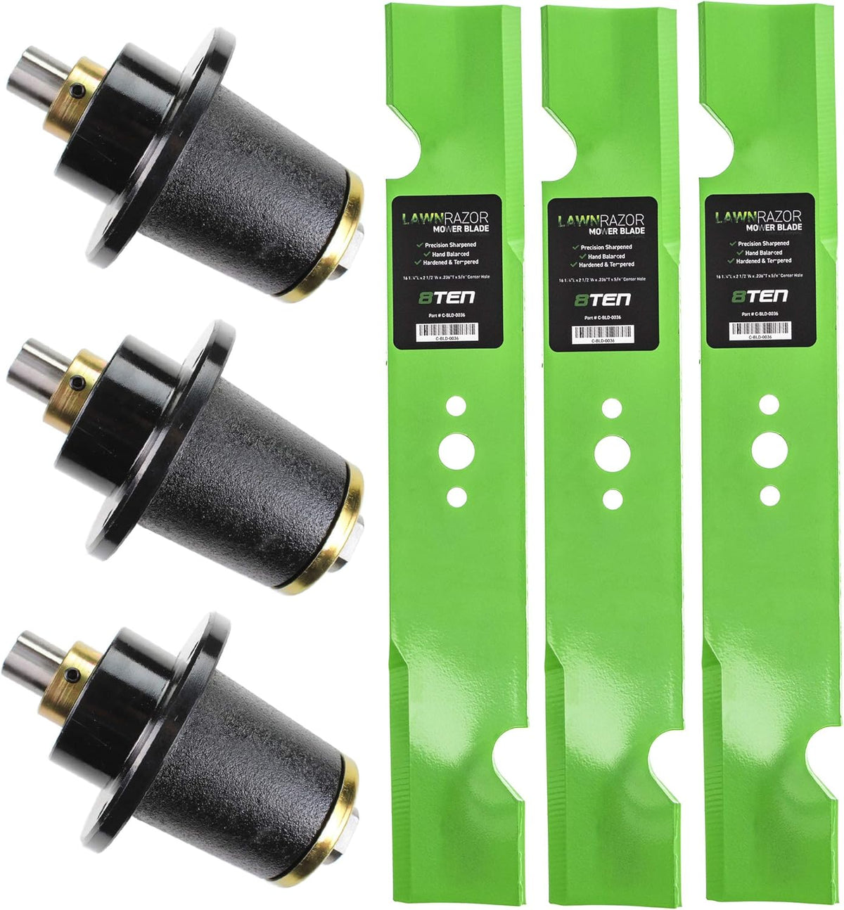 Spindle Notched Air-Lift Blade Kit M3398