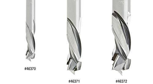 Solid Carbide Compression Spiral 3/8 Dia x 1 x 3/8 Shank x 3 inch Long CNC Router Bit A6143
