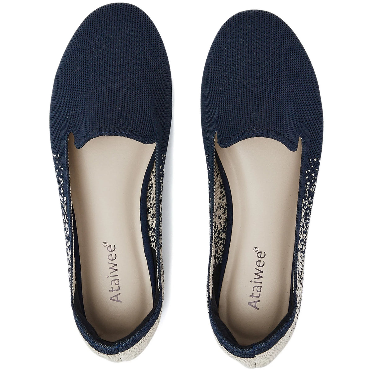 Women's Wide Width Flat Loafer Shoes D4243
