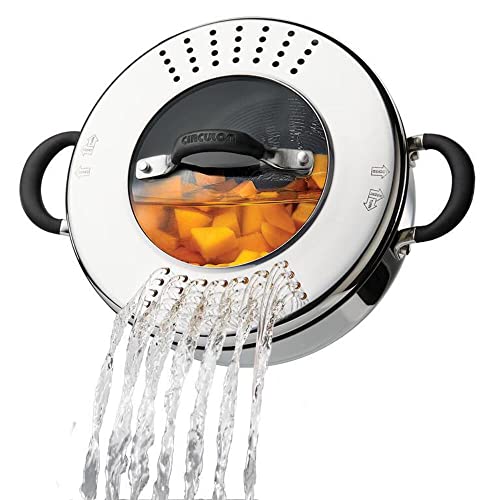 11-Piece Stainless Steel Nonstick Cookware Set with Glass Lids S313